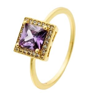 New Woman’s Natural 6.99CT 14k Yellow Gold Alexandrite Ring White Sapphire AAA